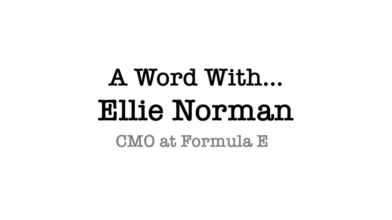 A Word With... Ellie Norman
