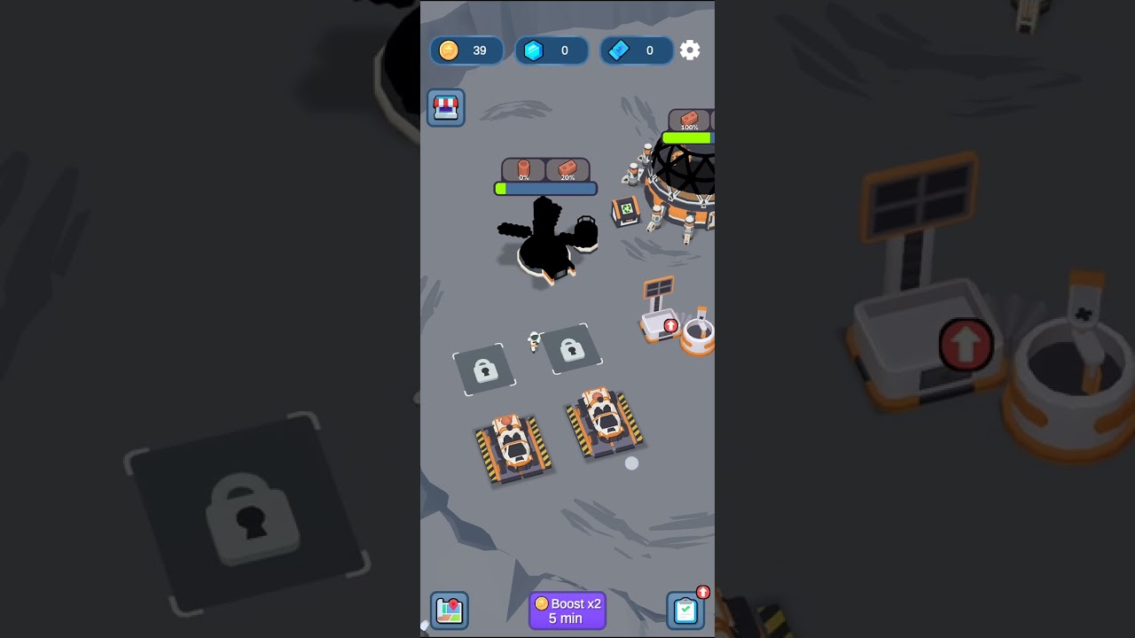 문베이스 빌딩 게임플레이(Moonbase Building gameplay)