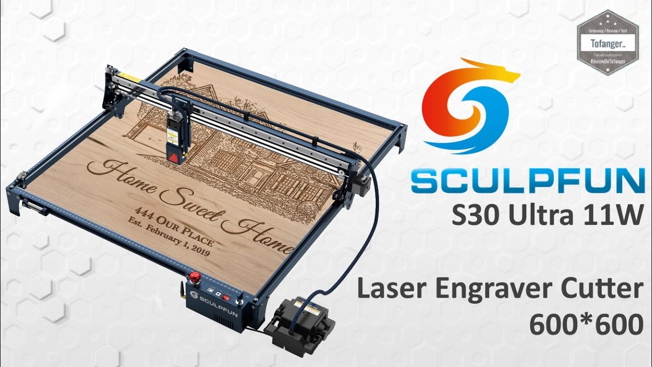 SCULPFUN S30 Ultra 11W Laser Engraver Cutter - Мощный лазерный гравер - Lightburn - Распаковка