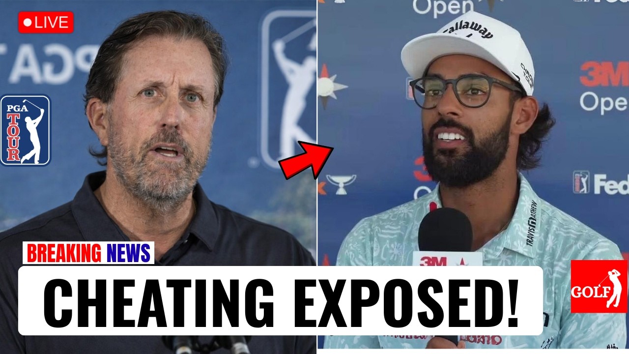PGA TOUR CHAOS! Phil Mickelson CALLS OUT Akshay Bhatia After Round 3 Cheating Scandal!