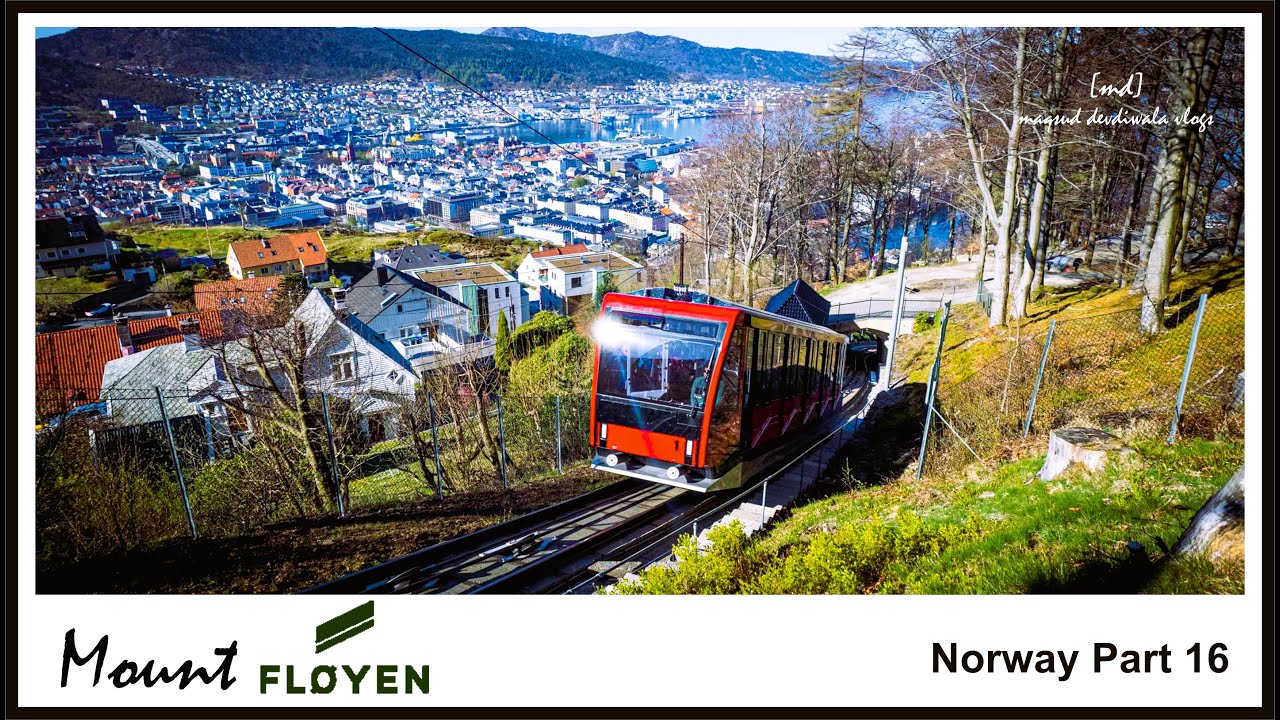 Mount Fløyen I Funicular Ride I Hiking I Bergen I Norway Part 16