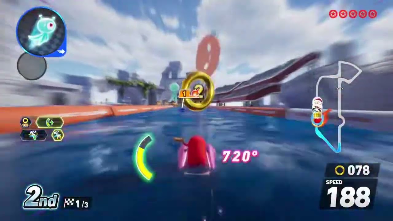 Blinky Vs Sonic Sonic Racing: CrossWorlds (2025)