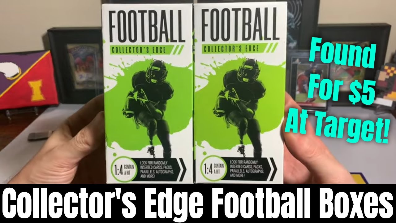 I Found These 2 Collector's Edge Repack Football Boxes At Target For $5 Each! Can We Beat The Odds?