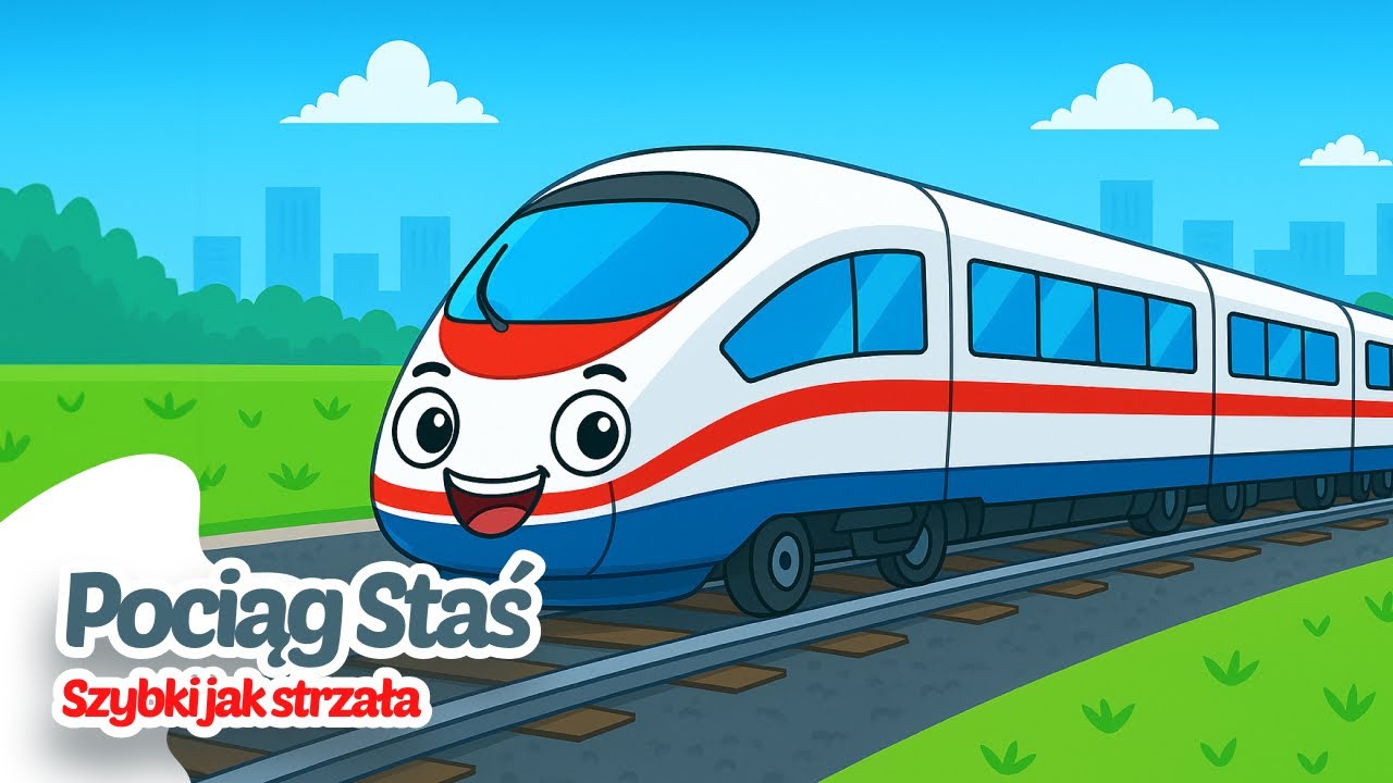 🚂 Pociąg Staś &ndash; Szybki jak strzała ⚡ | Piosenka dla dzieci 👶🎶