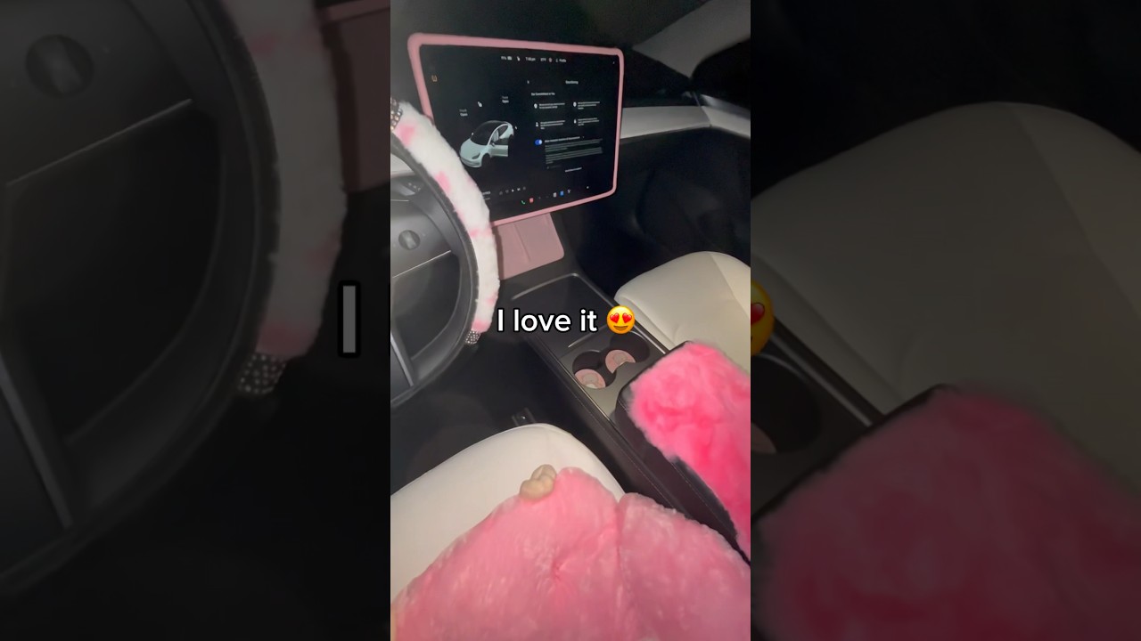 Decorate My Tesla with Me for Valentines Day💗🎀 