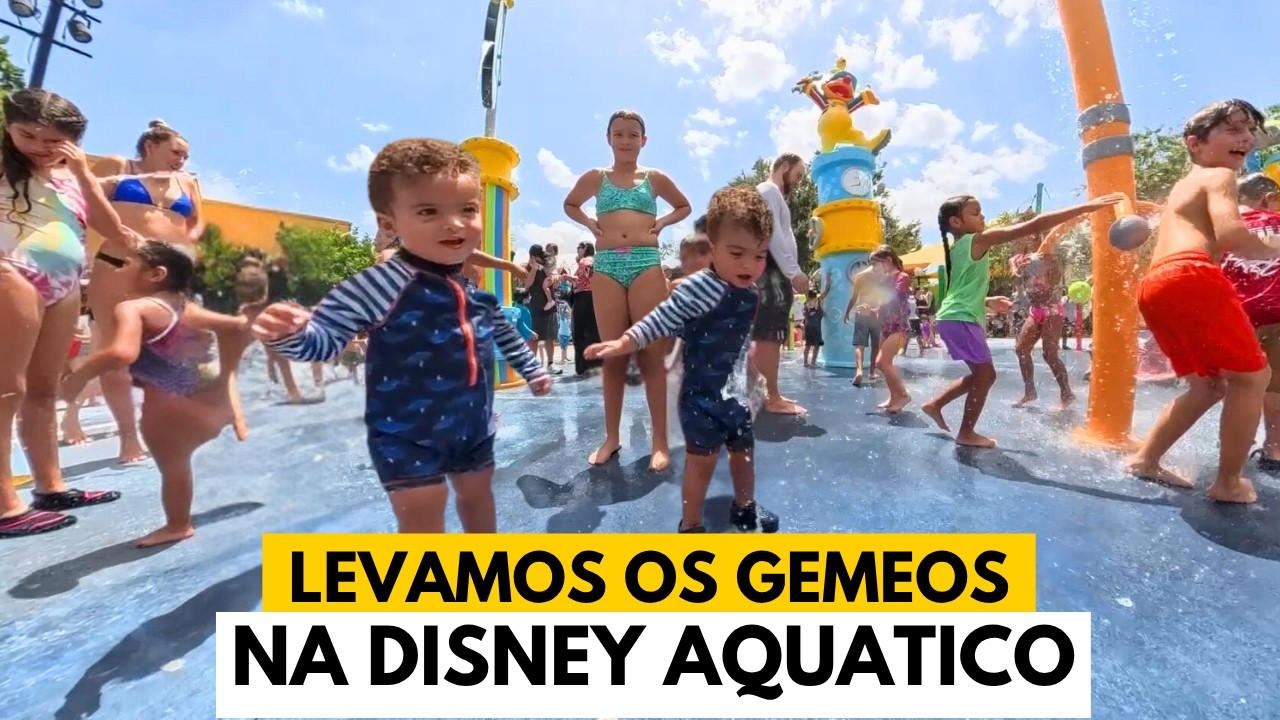 Levei os Gemeos na Disney Parque Aquatico Sea World Orlando