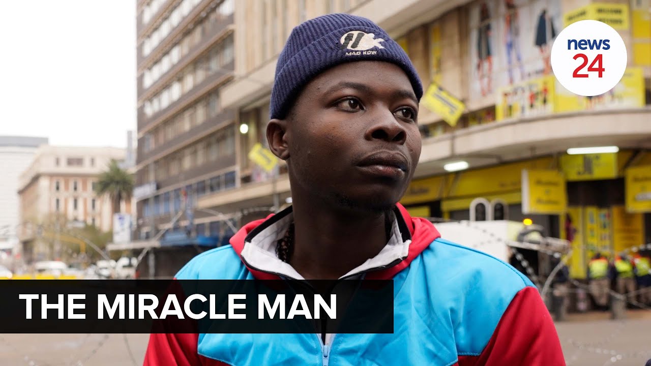 WATCH | 'Miracle man' seen escaping harm in dramatic footage of Joburg explosion speaks to News24