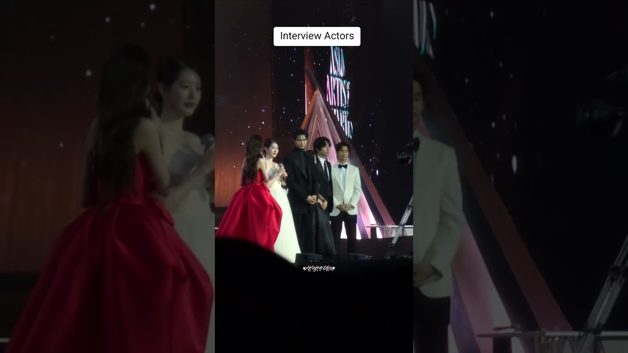 AAA in BKK 2024 interview Jang Da A , Byeon Wooseok Kim Hyoyeon, MC Jang Wonyoung 