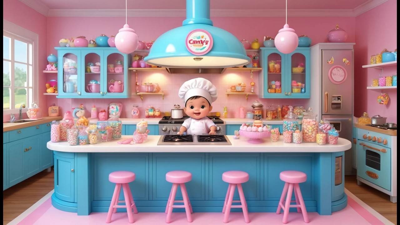 Tiny Chef Candy Kitchen | Fun Cooking Learning Song for Toddlers