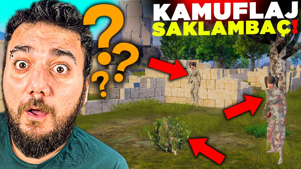 Saklambaç ama HERKES KAMUFLAJLI! DÜNYANIN EN ZORU! PUBG Mobile Saklambaç