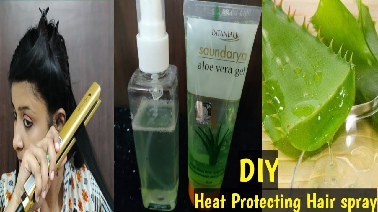Heat Protection Hair Spray |Before Ironing and blow drying | DIY