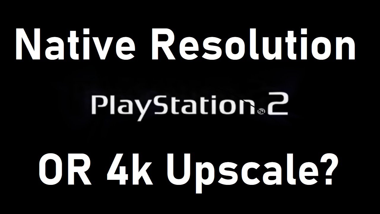 Playstation 2: Native 480i Resolution vs 4k Upscaling