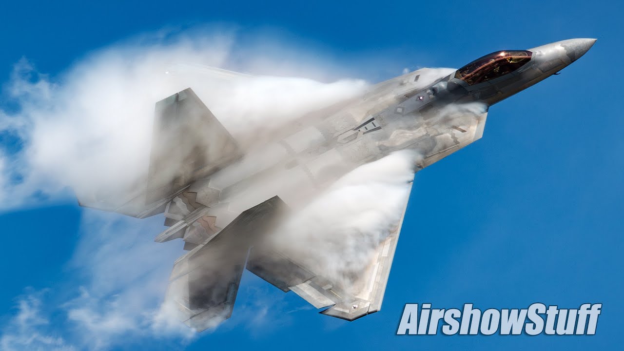 F-22 Raptor and F-16 Fighting Falcon Play Time - Stuart Airshow 2024