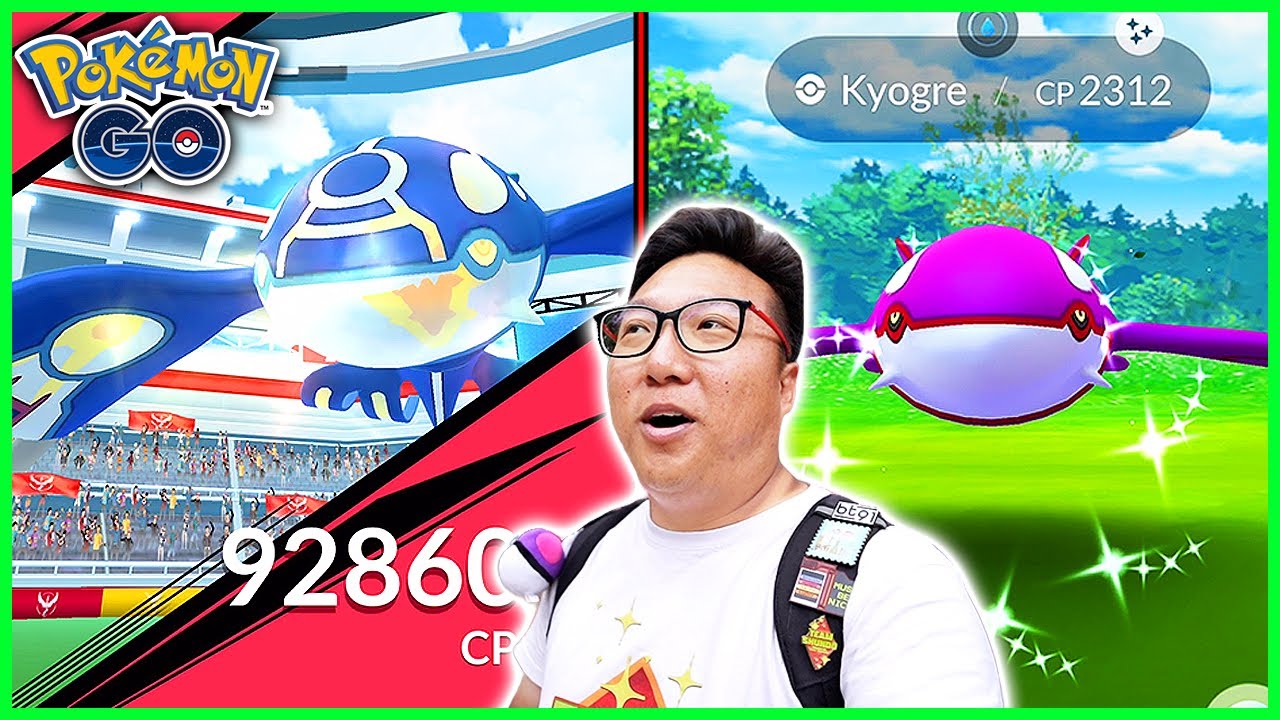 10 Primal Kyogre Raids in 1 Hour With Shiny Kyogre Caught - Pokemon GO