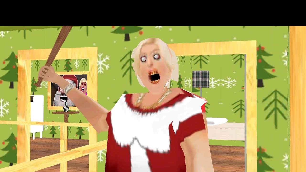 Granny funny santa claus ....granny christmas day