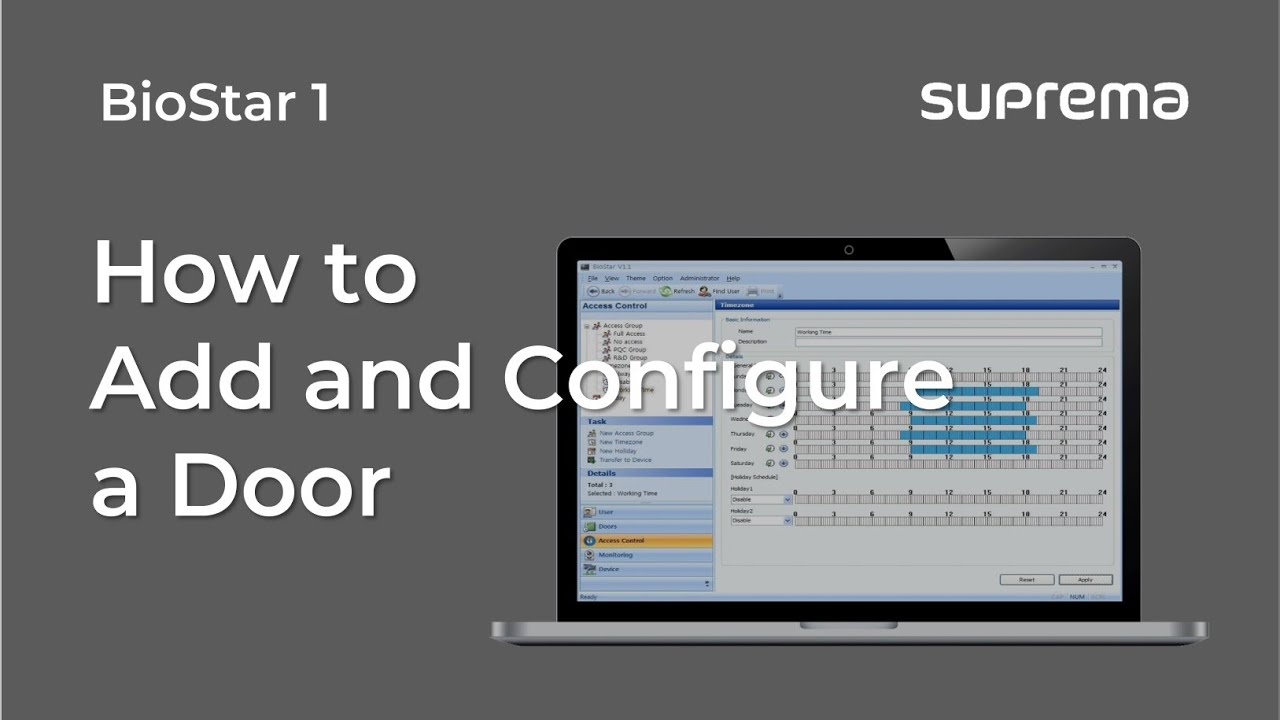 [BioStar 1] Tutorial: How to Add and Configure a Door l Suprema
