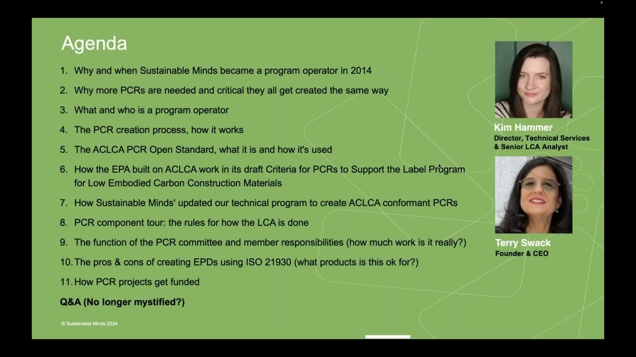 Demystifying the PCR, LCA, EPD Creation Process  Standards, Tools and Trends | Part 1