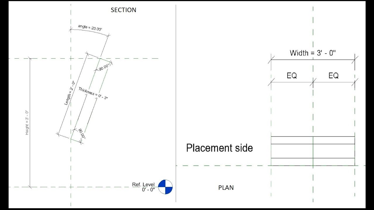 Revit Families Angled