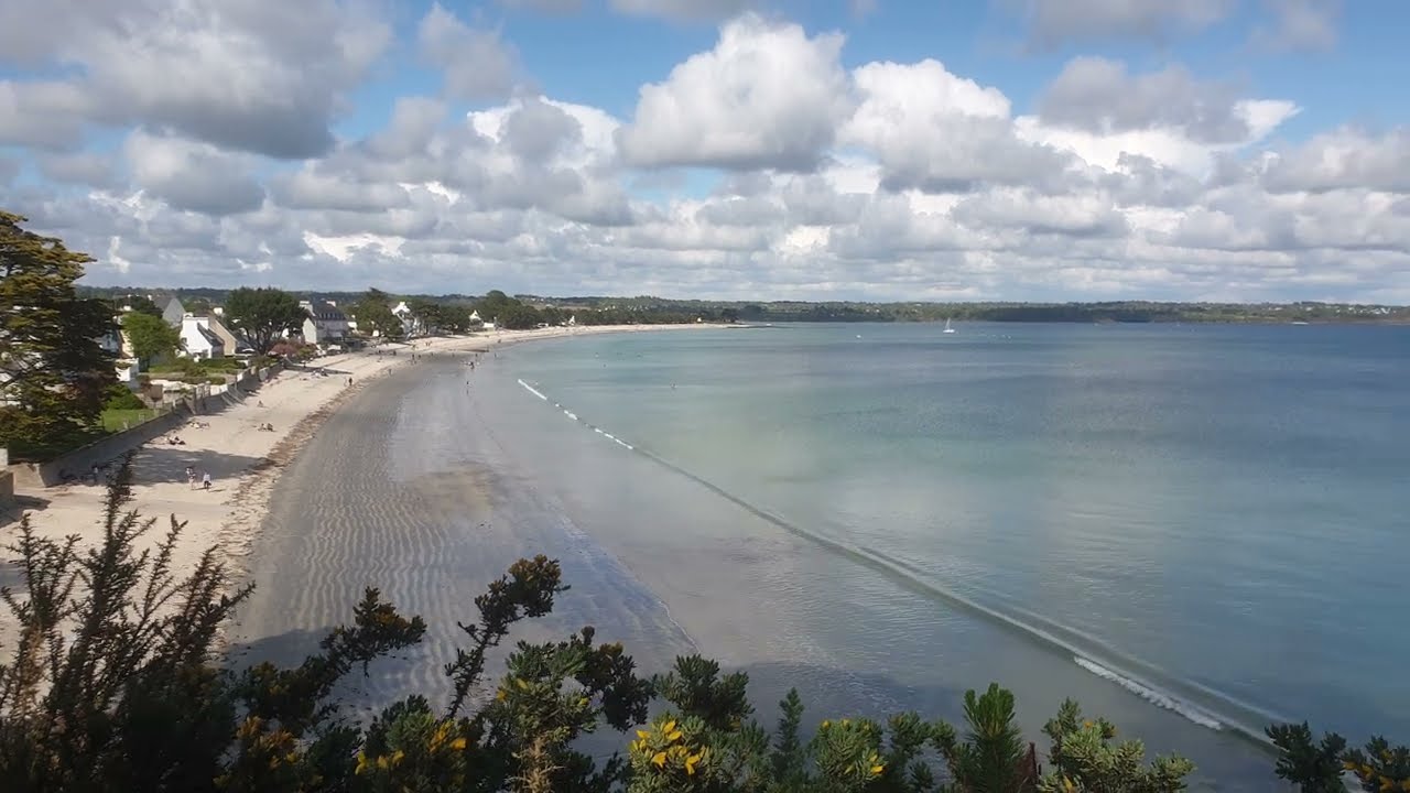 la plage de cap coz à Fouesnant