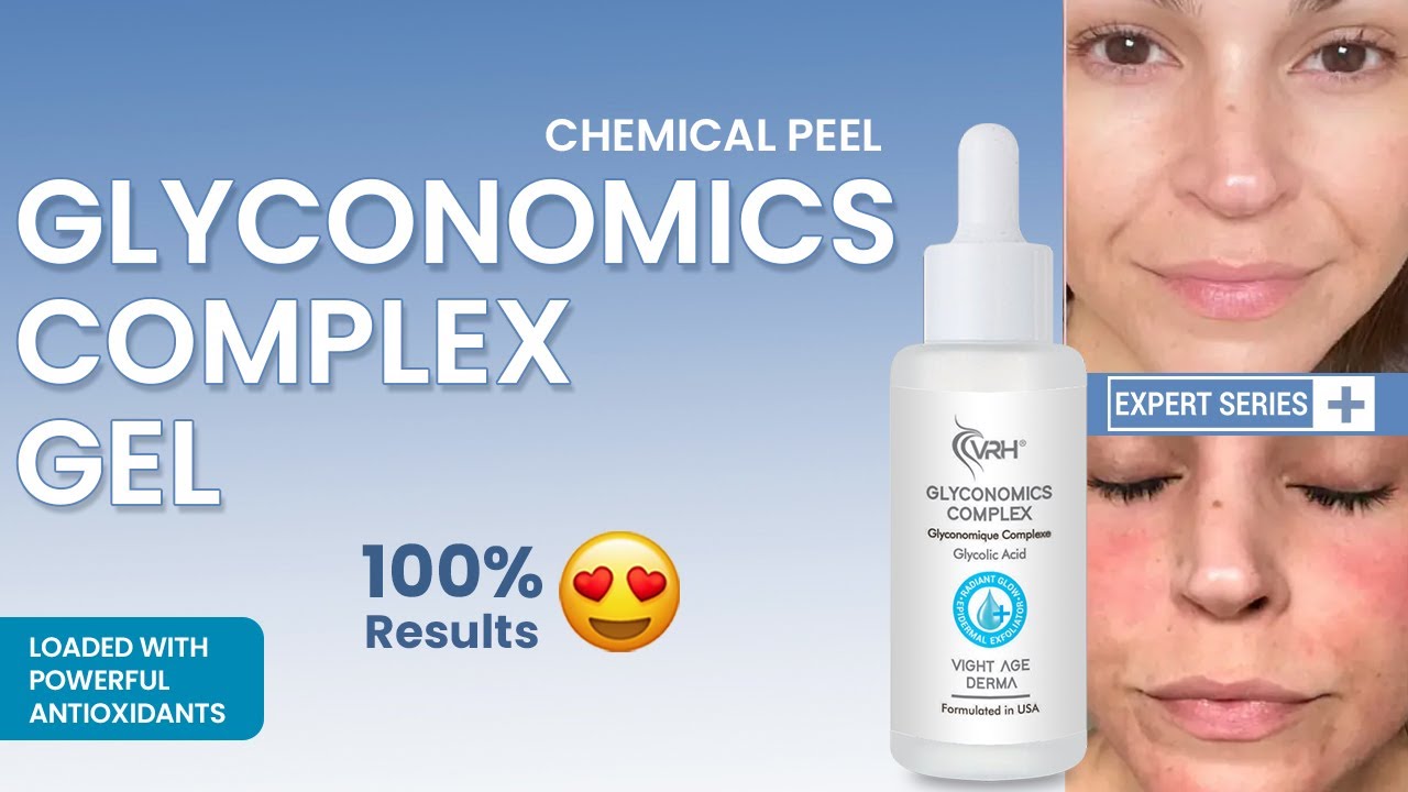 VRH Glyconomics Complex Gel | Brightens Skin | Glycolic Acid Chemical Peel | Expert Series