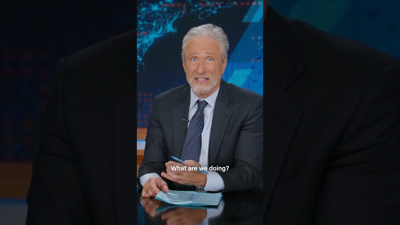 Everything is so f**ked up that Trump has Jon Stewart defending... an oil company?! 