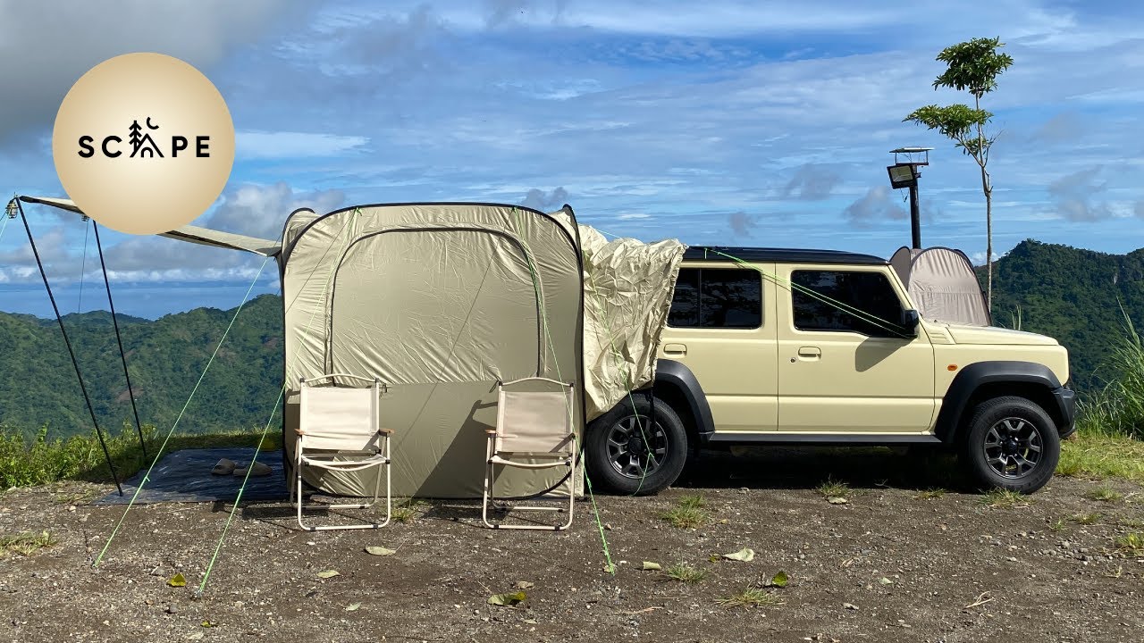 Sleeping in my Jimny 5 Door | Pop Up Car Tent | Camping at Guillen Plantaciones | Busay Cebu PH