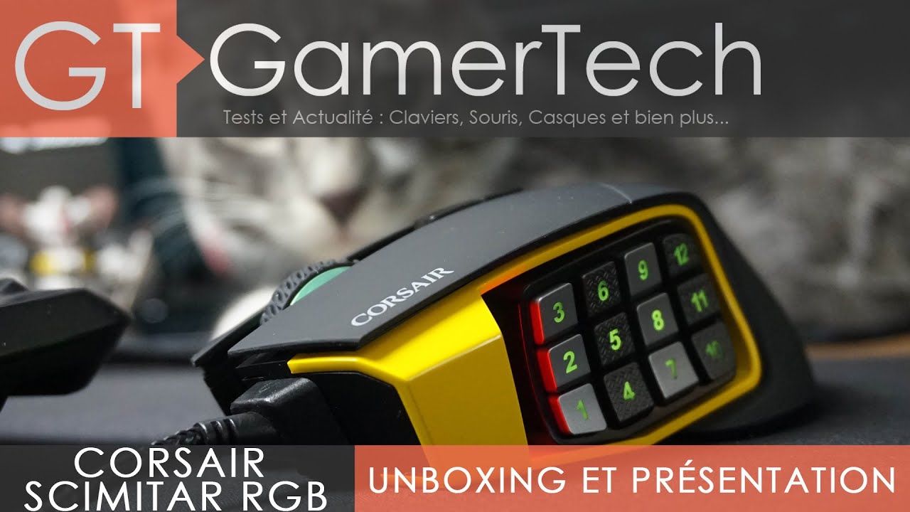 Corsair Scimitar RGB - Unboxing et Test [FR] Souris MMO et MOBA