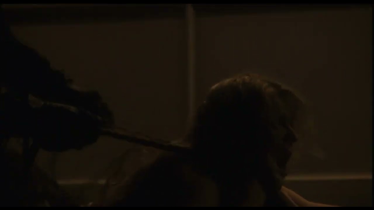 Blonde strangled