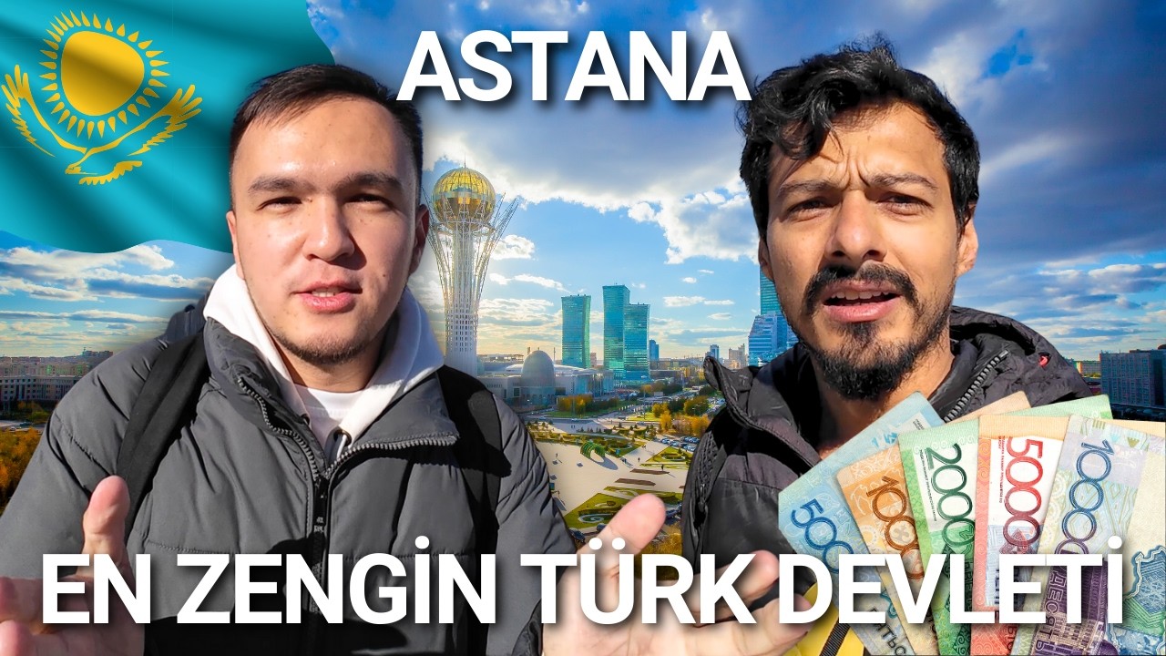 En Zengin Türk Devleti Kazakistan'dayım! Türkçe Konuşarak Astana Sokaklarını Geziyorum! ~202