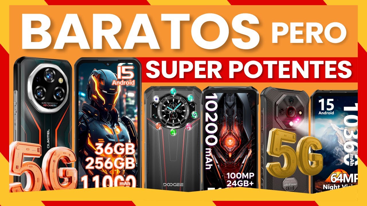 ✅ CELULARES Indestructibles BARATOS pero POTENTES en 2026 💥 CELULARES RESISTENTE al AGUA y GOLPES ✅