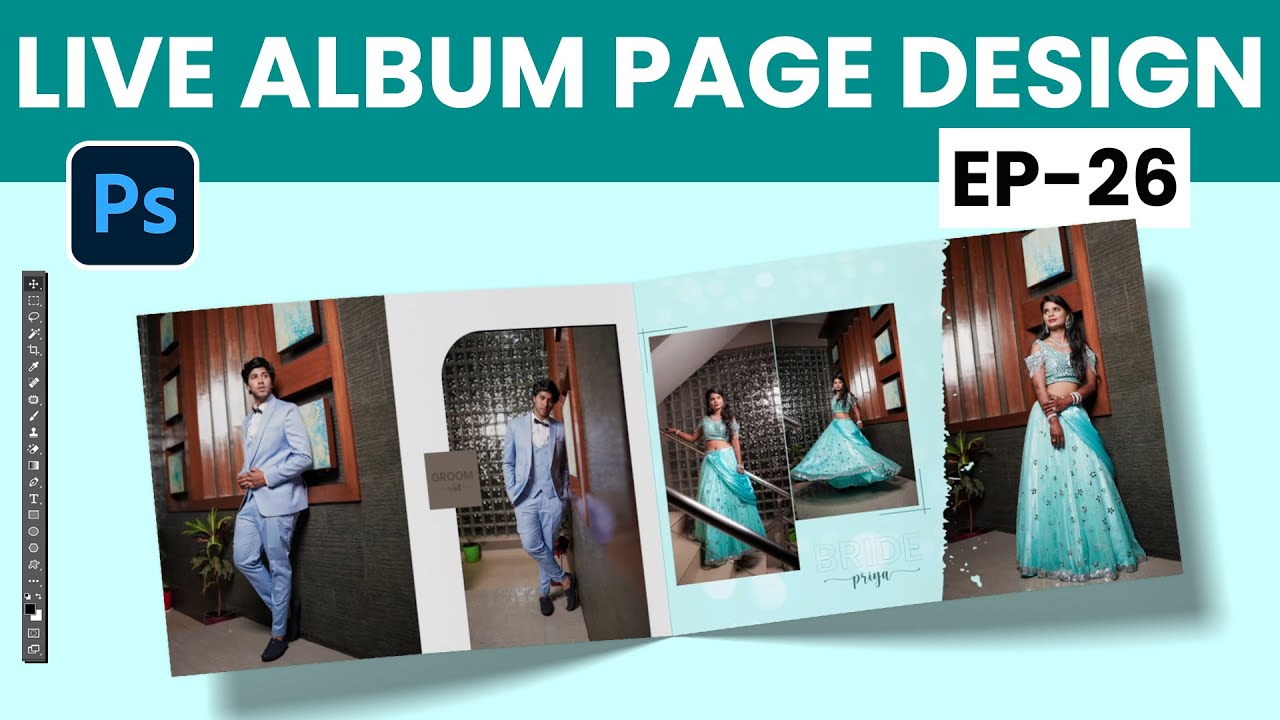 Wedding Album Designing in Photoshop