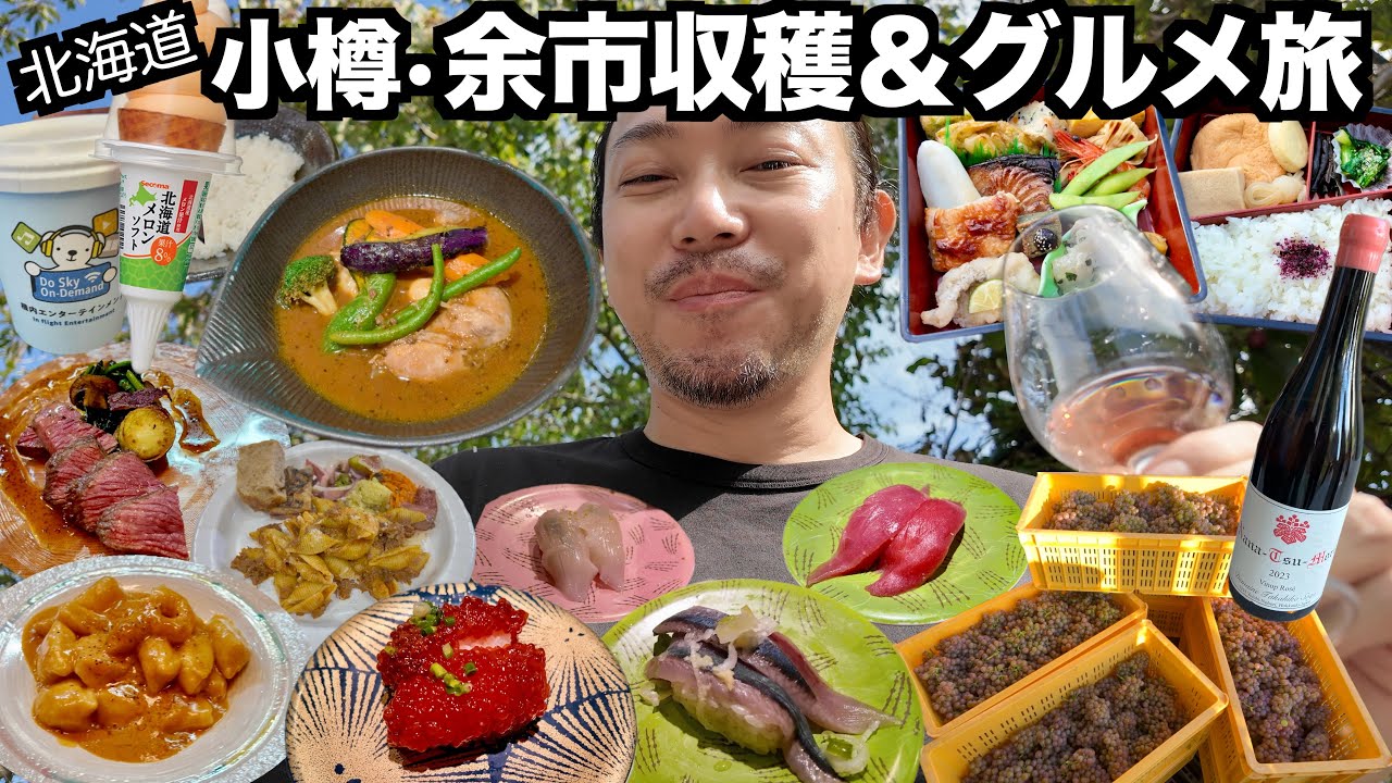【北海道旅行】小樽&余市を二泊三日で楽しむ葡萄収穫とグルメ旅 2025年