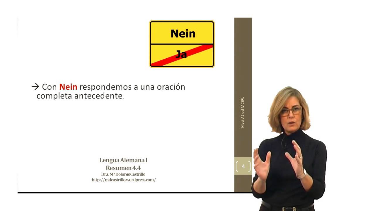 Alemán para hispanohablantes: La negación