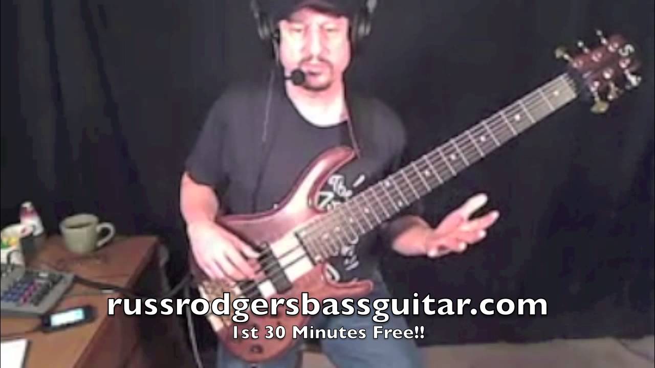 Online Skype Bass Lesson On Fingering Positions For Triads With  Russ Rodgers