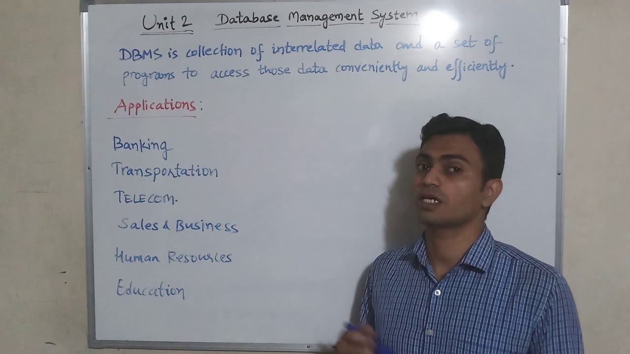 DBMS Introduction & Applications | Basic Computer Engineering | Lect 2.1