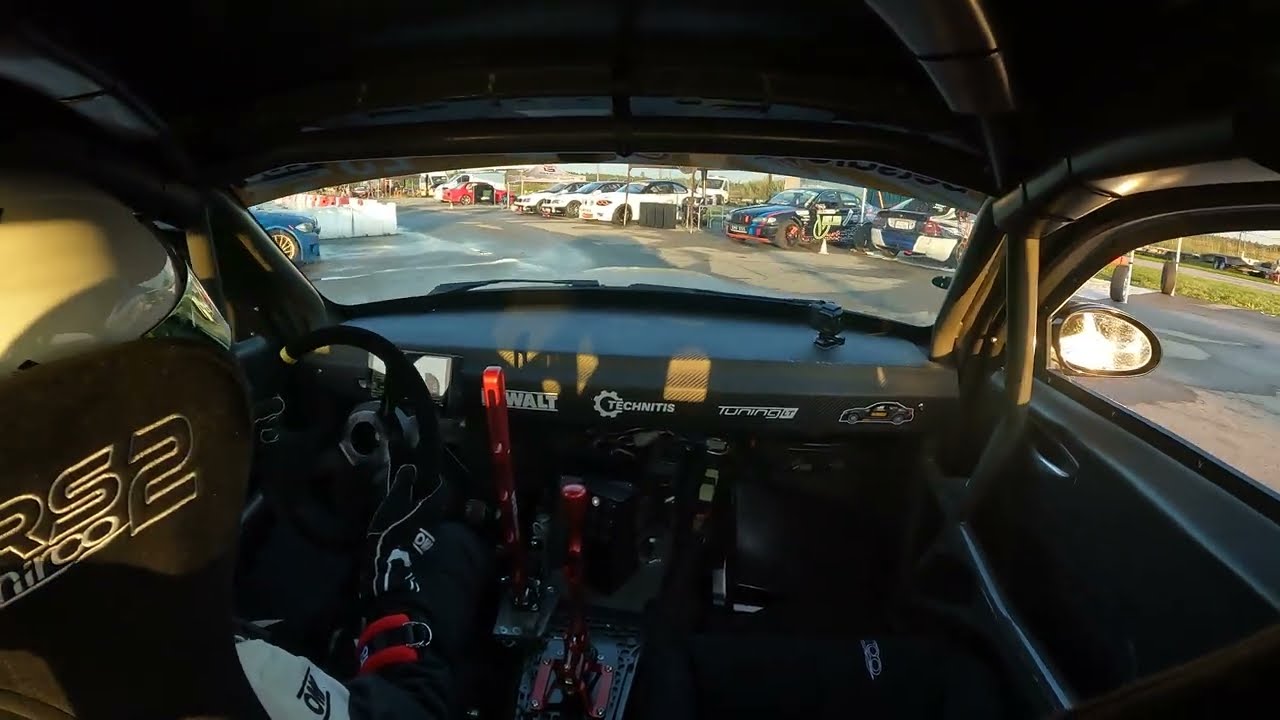BMW E82 M113 5.0 VS BMW E87 V8 3UZFE - RAW Drifting onboard - Driftiškės 24'