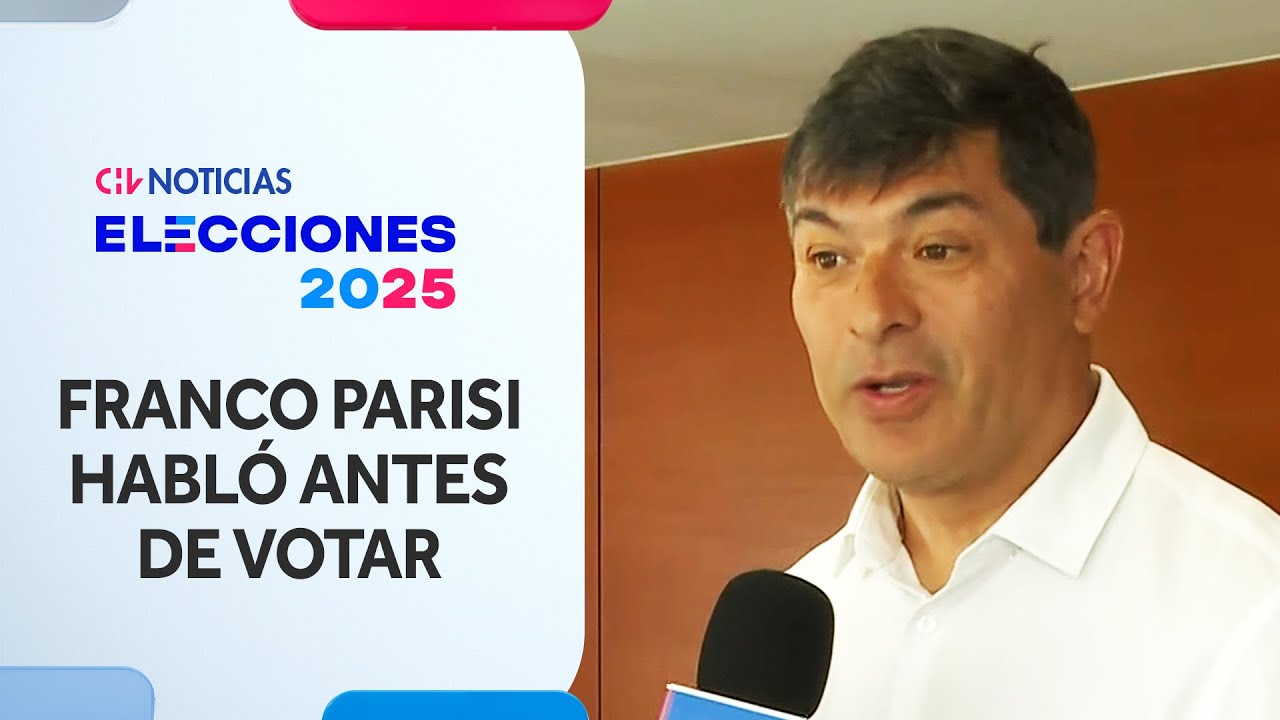 Franco Parisi conversó con CHV Noticias antes de votar: “Seremos la gran sorpresa” - Elecciones 2025