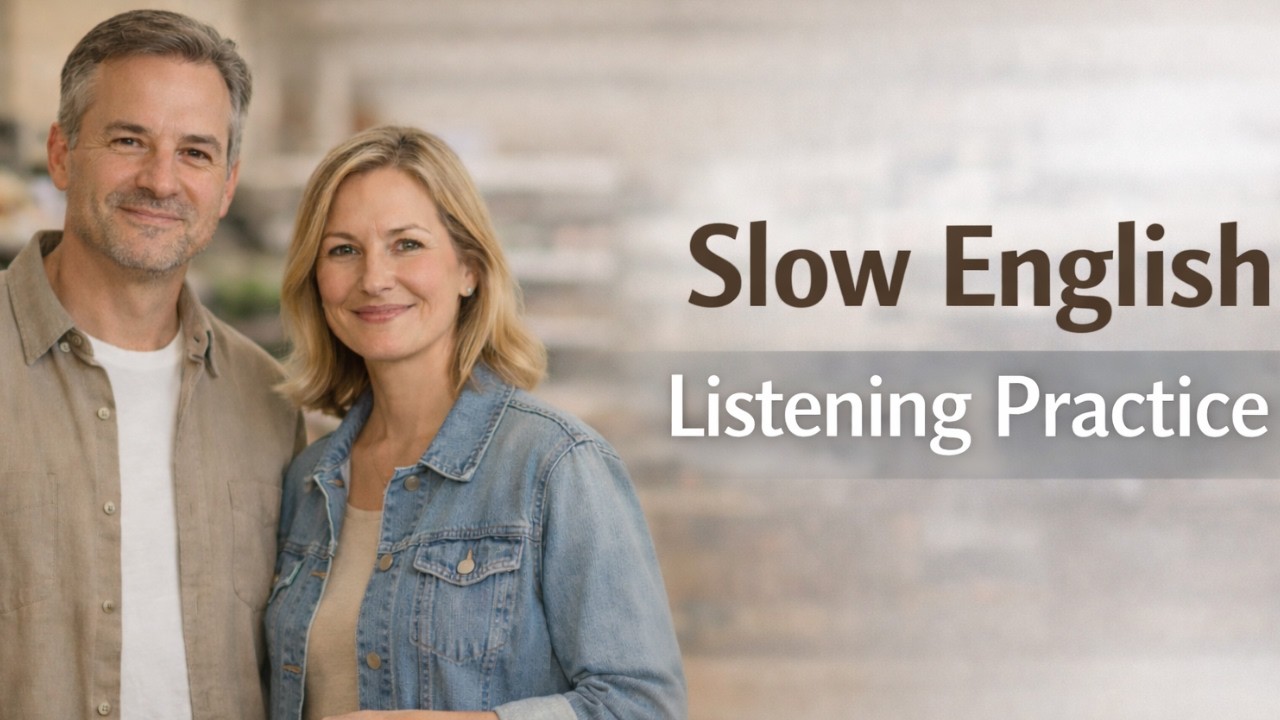 Slow English Shopping Conversations | Everyday English Listening Practice (Calm & Natural)