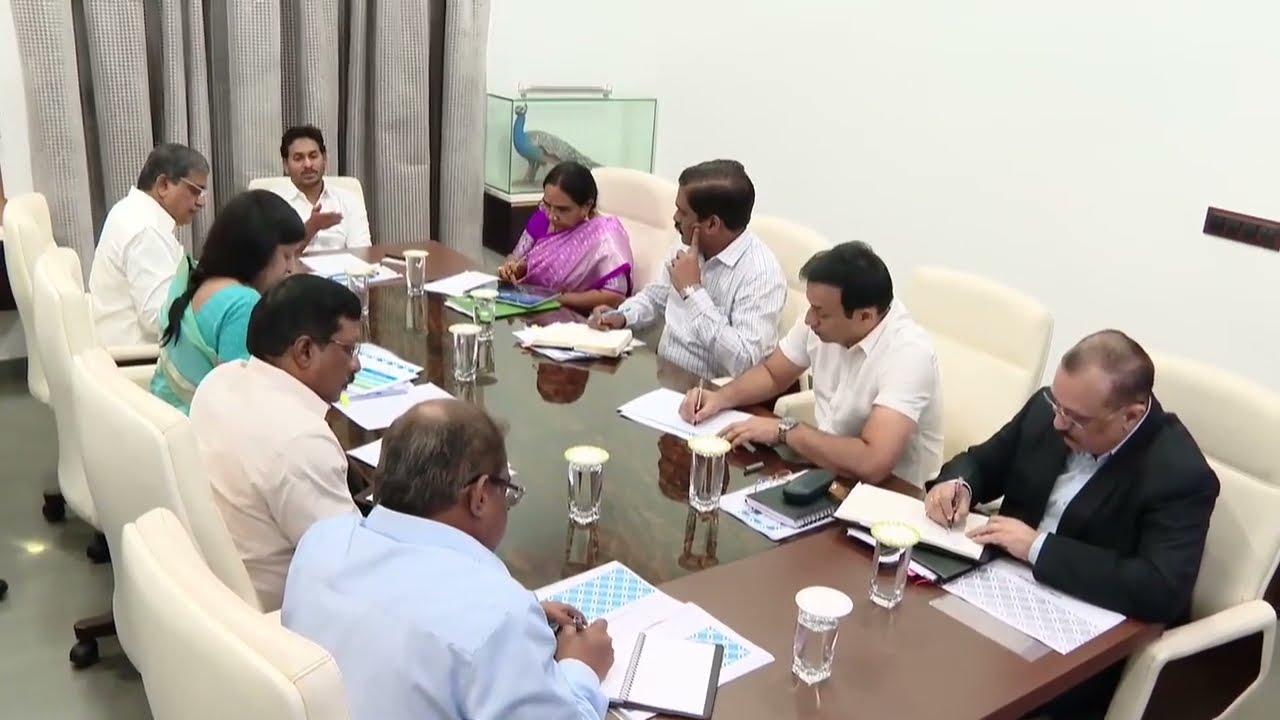CM YS Jagan holds meeting on preparations for Jagananku Chebudam program at the camp office