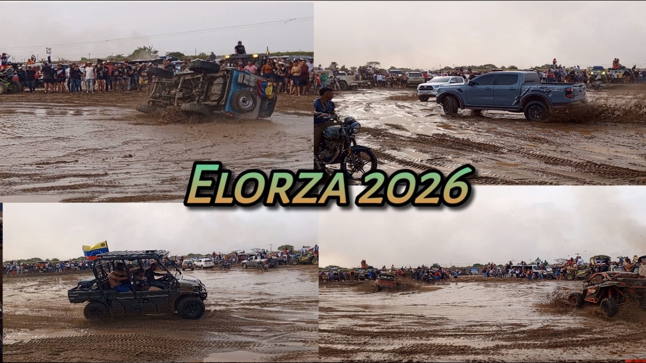 Fiestas de Elorza 2026 | 🛻🔥 Ford Raptor y Mavericks en Barro Extremo en Playa El Zamuro Elorza 2026