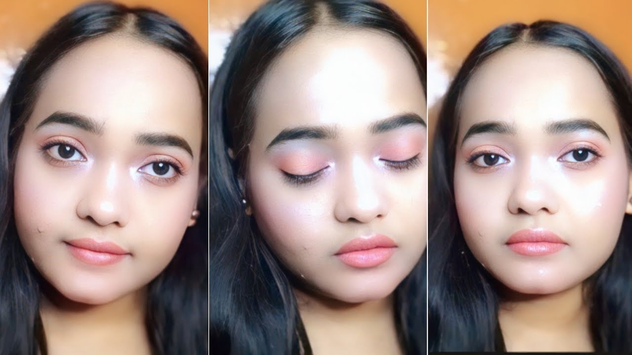Natural Soft Makeup tutorial for Brown Eyes Uncut Video | Shine Glow Makeup
