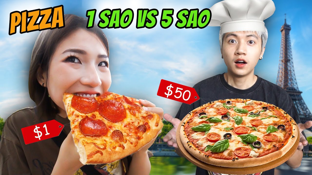 Một Ngày Ăn Pizza Từ Rẻ Nhất Đến Đắt Nhất | H&M CHANNEL