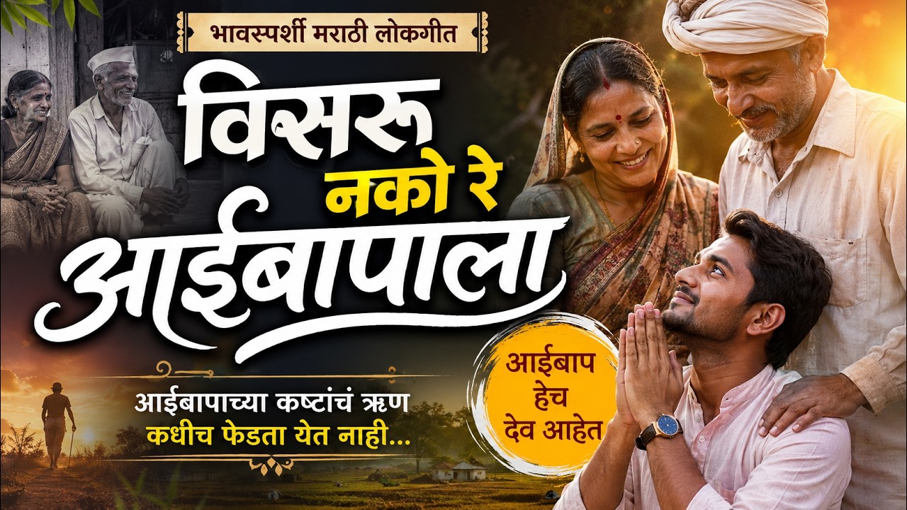 Visru Nako Re Aai Baapala | Panduranga Duniya Bigadli Sari | Vishnu Shinde, Sopan Kokate