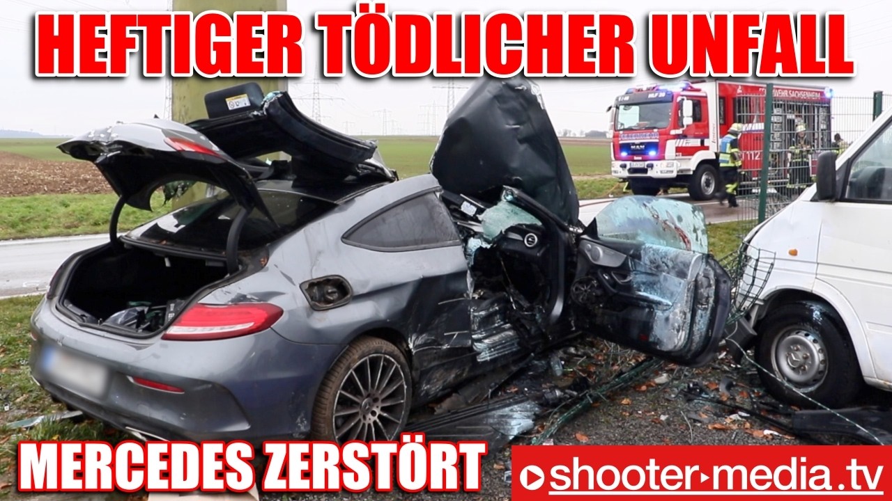 ❌  MERCEDES TÖDLICH VERUNFALLT  ❌ |  🚒   Pkw in Brand geraten -  Vollsperrung L1125  🚒