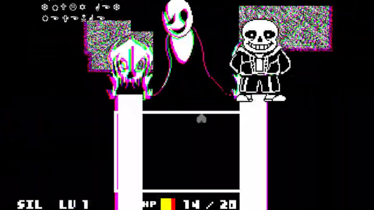 undertale Pacifist route Gaster battle! [undertale fangame]