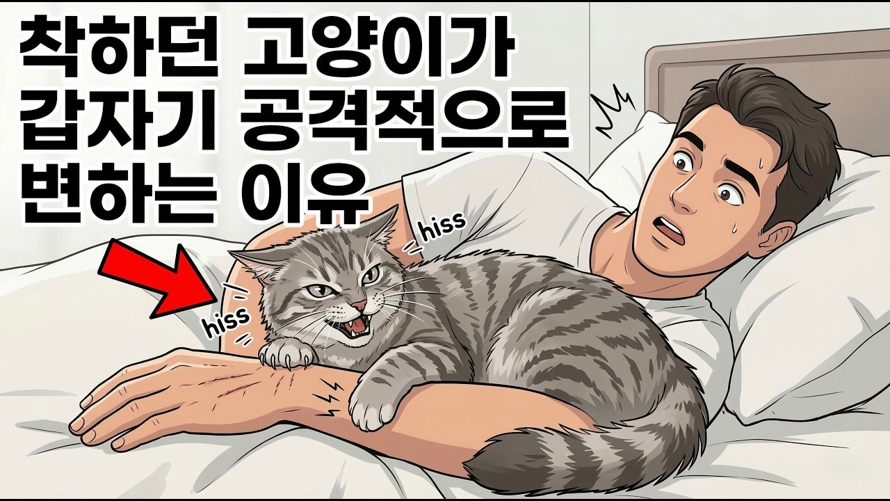 착하던 고양이가 갑자기 공격적으로 변하는 이유