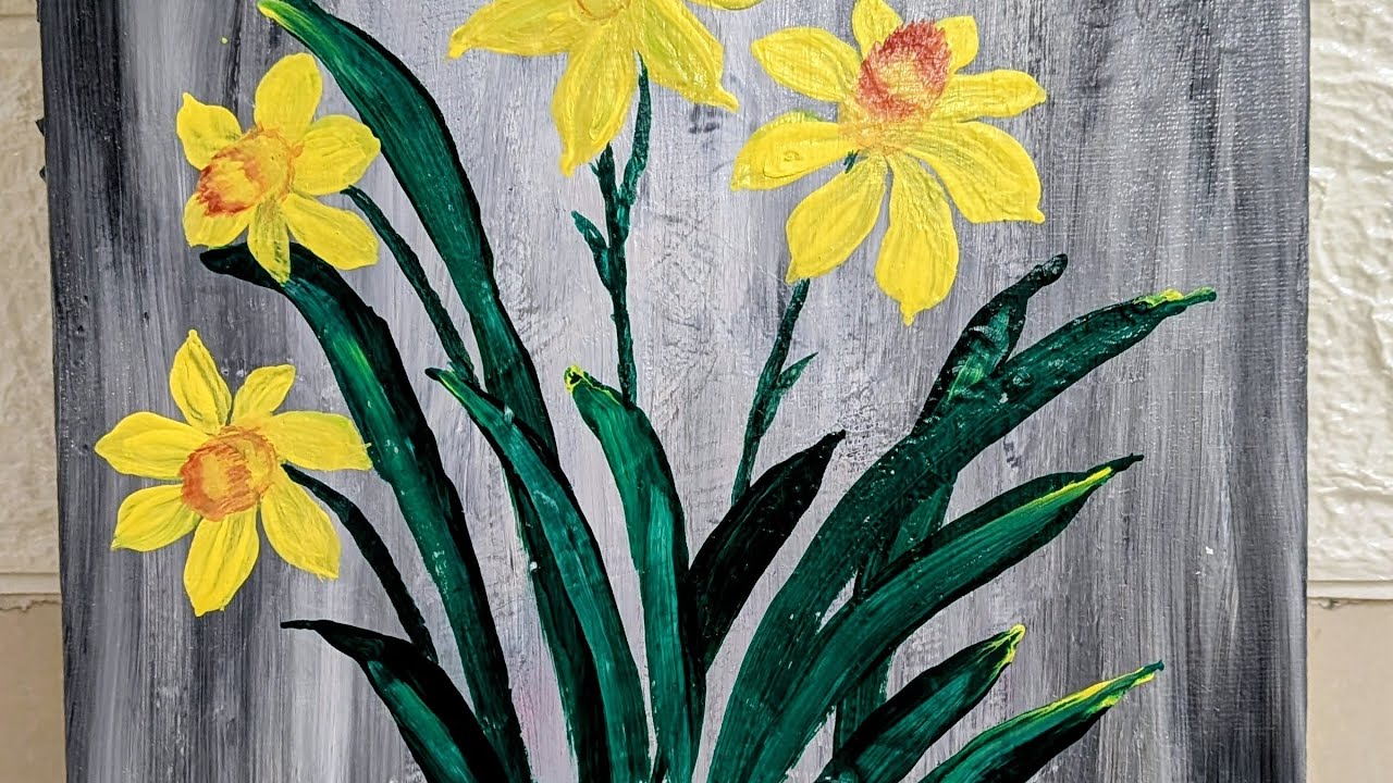 Beginners beautiful flowerpainting 