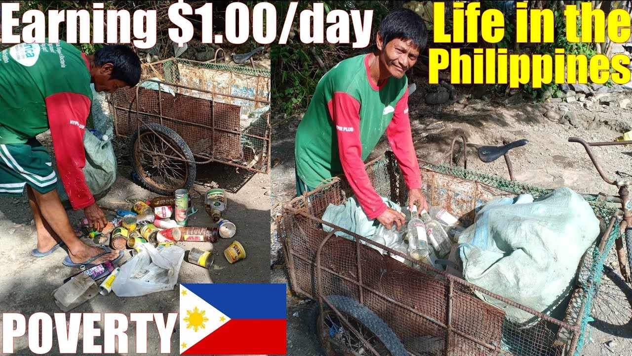 This Filipino Man Only Earns 1 US Dollar Per Day to Feed His Family. Poverty in the Philippines