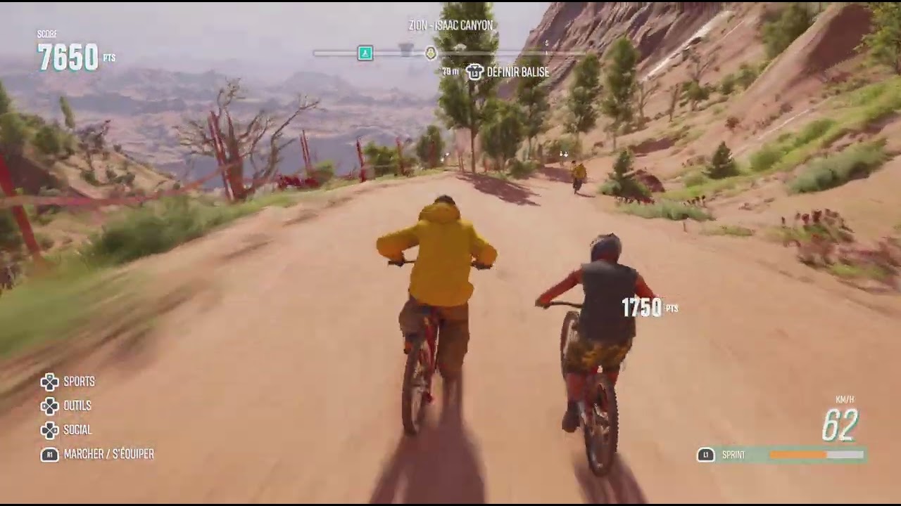 Je fait des figurs sur Riders Republic