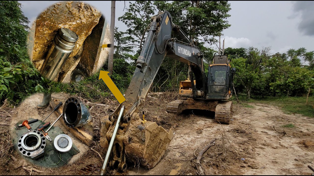 BUCKET CYLINDER NOT WORKING HYUNDAI R215L | EXCAVATOR BUCKET RAM